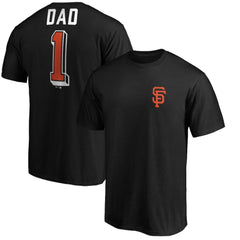 Black San Francisco Giants Number One Dad T-Shirt