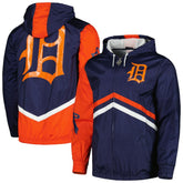 Navy Detroit Tigers Mitchell & Ness Undeniable Full-Zip Hoodie Windbreaker Jacket