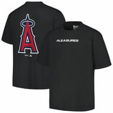 Black Los Angeles Angels PLEASURES Ballpark T-Shirt
