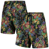 Black Boston Red Sox PLEASURES Floral Shorts