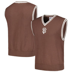 Brown San Francisco Giants PLEASURES Knit V-Neck Pullover Sweater Vest