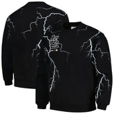 Black St. Louis Cardinals PLEASURES Lightning Crewneck Pullover Sweatshirt