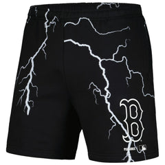 Black Boston Red Sox PLEASURES Lightning Shorts