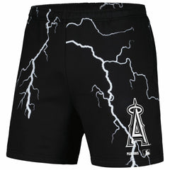 Black Los Angeles Angels PLEASURES Lightning Shorts