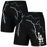 Black Los Angeles Dodgers PLEASURES Lightning Shorts