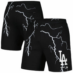 Black Los Angeles Dodgers PLEASURES Lightning Shorts