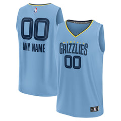Fanatics Memphis Grizzlies Custom Fast Break Jersey