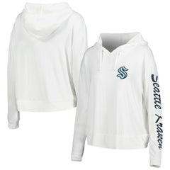 NHL Seattle Kraken Concepts Sport Women's Accord Hacci Long Sleeve Hoodie Top