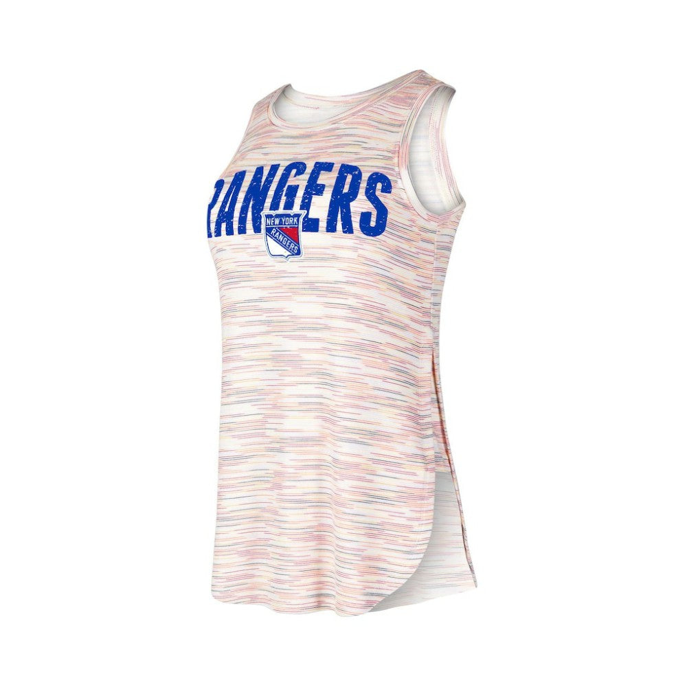 NHL New York Rangers Concepts Sport Women's Sunray Multicolor Tri-Blend Tank Top