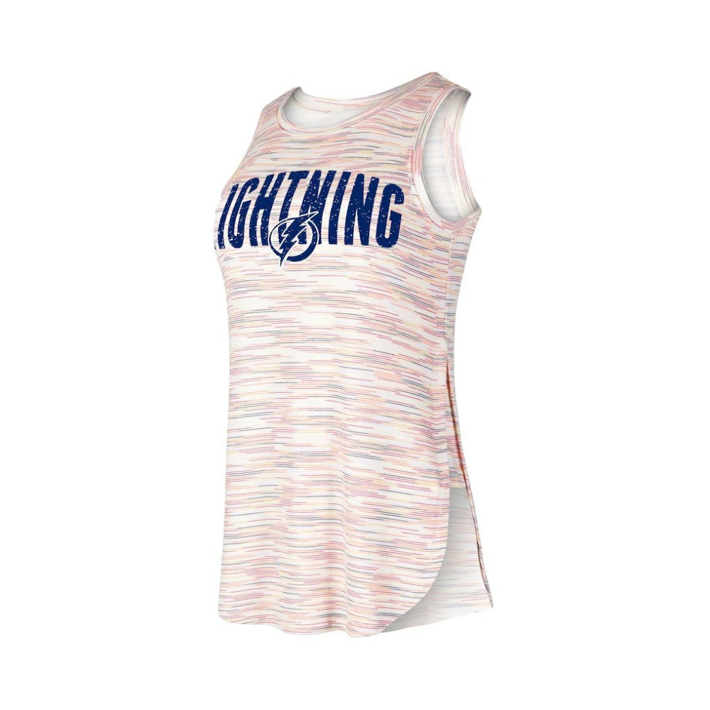 NHL Tampa Bay Lightning Concepts Sport Women's Sunray Multicolor Tri-Blend Tank Top