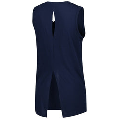 Navy Atlanta Braves Levelwear Women's Paisley Chase V-Neck Tank Top