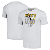 Heather Gray Roberto Clemente Pittsburgh Pirates Homage Illustration Tri-Blend T-Shirt