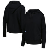 Black Los Angeles Dodgers Levelwear Women's Dream Icon Tab Pullover Hoodie