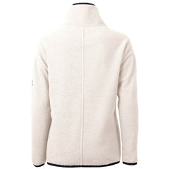 White Minnesota Twins Cutter & Buck Women's Cascade Eco Sherpa Half-Zip Pullover Jacket