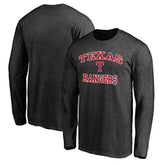 Charcoal Texas Rangers Heart & Soul Team Long Sleeve T-Shirt