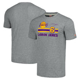 LeBron James Los Angeles Lakers Homage Number Tri-Blend T-Shirt