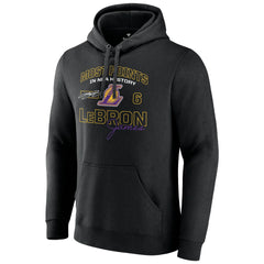 LeBron James Los Angeles Lakers Most Points in NBA History Pullover Hoodie