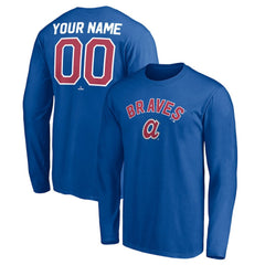 Royal Atlanta Braves Personalized Cooperstown Collection Winning Streak Long Sleeve T-Shirt
