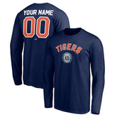 Navy Detroit Tigers Personalized Cooperstown Collection Winning Streak Long Sleeve T-Shirt