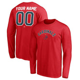 Red St. Louis Cardinals Personalized Cooperstown Collection Winning Streak Long Sleeve T-Shirt