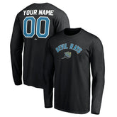Black Tampa Bay Rays Personalized Cooperstown Collection Winning Streak Long Sleeve T-Shirt