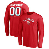 Red Washington Nationals Personalized Cooperstown Collection Winning Streak Long Sleeve T-Shirt