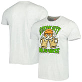 Milwaukee Bucks Homage Unisex Hometown Hyper Local Tri-Blend T-Shirt