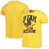 Utah Jazz Homage Unisex Team Mascot Tri-Blend T-Shirt