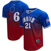 Joel Embiid Philadelphia 76ers Post Ombre Name & Number T-Shirt