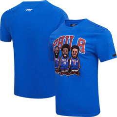 Joel Embiid, Tobias Harris, James Harden Philadelphia 76ers Pro Standard Multi Lineup T-Shirt