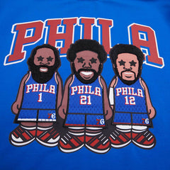 Joel Embiid, Tobias Harris, James Harden Philadelphia 76ers Pro Standard Multi Lineup T-Shirt