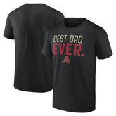 Black Arizona Diamondbacks Best Dad Ever T-Shirt