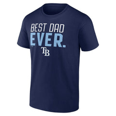 Navy Tampa Bay Rays Best Dad Ever T-Shirt