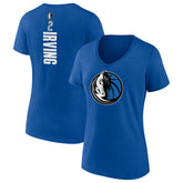Kyrie Irving Dallas Mavericks Women's Playmaker Name & Number V-Neck T-Shirt sale