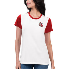 White St. Louis Cardinals G-III 4Her by Carl Banks Women's Illustration Ringer T-Shirt