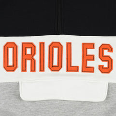 Black/Heather Gray Baltimore Orioles Big & Tall Hoodie Half-Zip Sweatshirt