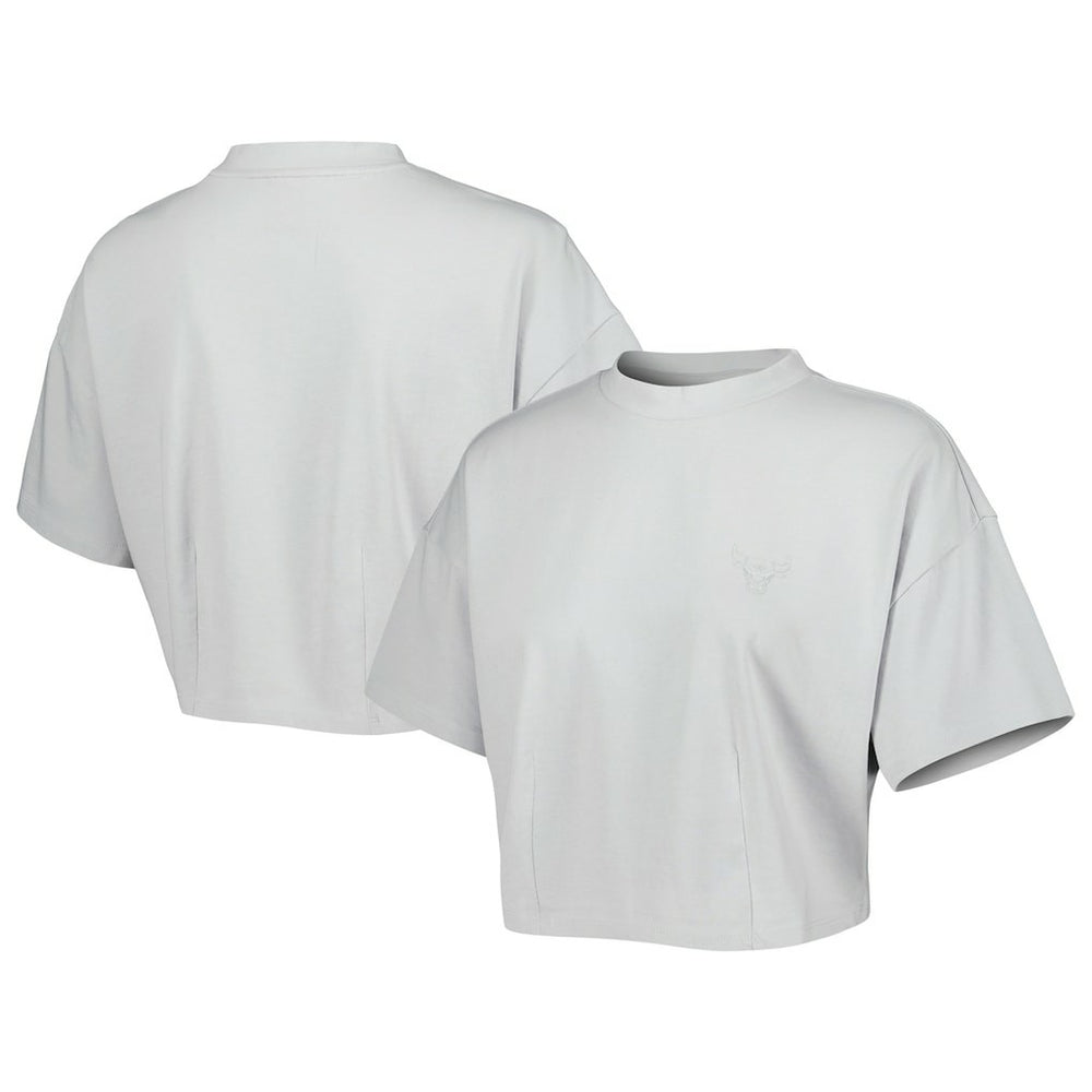 Chicago Bulls Lusso Women's Nola Faded Tonal Cropped T-Shirt sale