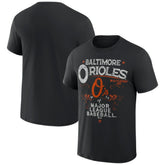 Black Baltimore Orioles Darius Rucker Collection by Fanatics Beach Splatter T-Shirt