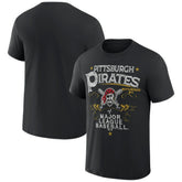 Black Pittsburgh Pirates Darius Rucker Collection by Fanatics Beach Splatter T-Shirt
