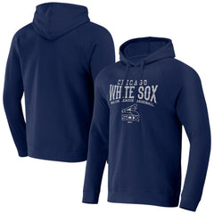 Navy Chicago White Sox Darius Rucker Collection by Fanatics Waffle-Knit Raglan Pullover Hoodie