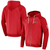 Red St. Louis Cardinals Darius Rucker Collection by Fanatics Raglan Full-Zip Hoodie