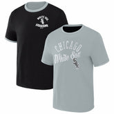 Black/Gray Chicago White Sox Darius Rucker Collection by Fanatics Two-Way Ringer Reversible T-Shirt