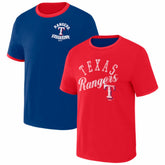 Royal/Red Texas Rangers Darius Rucker Collection by Fanatics Two-Way Ringer Reversible T-Shirt