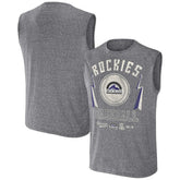 Charcoal Colorado Rockies Darius Rucker Collection by Fanatics Relaxed-Fit Muscle Tank Top