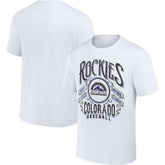 White Colorado Rockies Darius Rucker Collection by Fanatics Distressed Rock T-Shirt