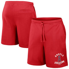 Red Los Angeles Angels Darius Rucker Collection by Fanatics Team Color Shorts