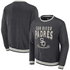 Heather Charcoal San Diego Padres Darius Rucker Collection by Fanatics Vintage Pullover Sweatshirt