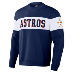 Navy Houston Astros Darius Rucker Collection by Fanatics Stripe Pullover Sweatshirt