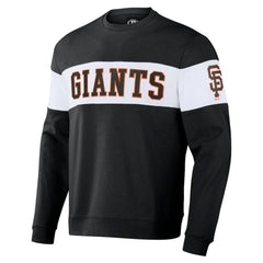 Black San Francisco Giants Darius Rucker Collection by Fanatics Stripe Pullover Sweatshirt