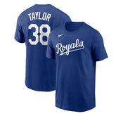 Royal Josh Taylor Kansas City Royals Nike Name & Number T-Shirt